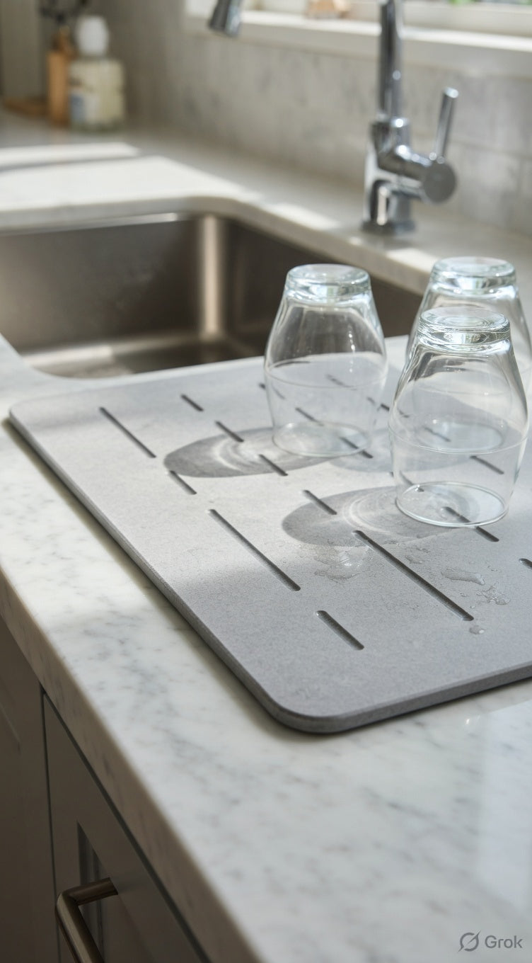 Drying Stone Mat – Diatomite Bath Mat