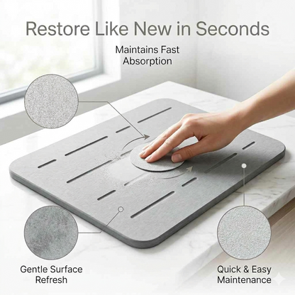 Drying Stone Mat – Diatomite Bath Mat