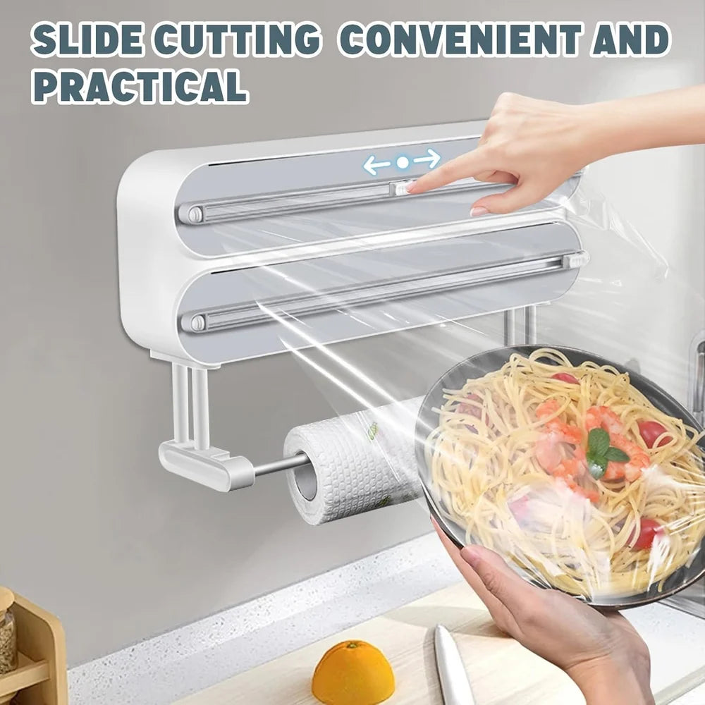 3 In 1 Wall Mounted Plastic Film Cutter