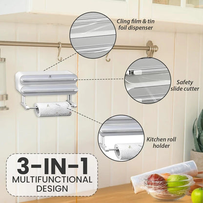 3 In 1 Wall Mounted Plastic Film Cutter